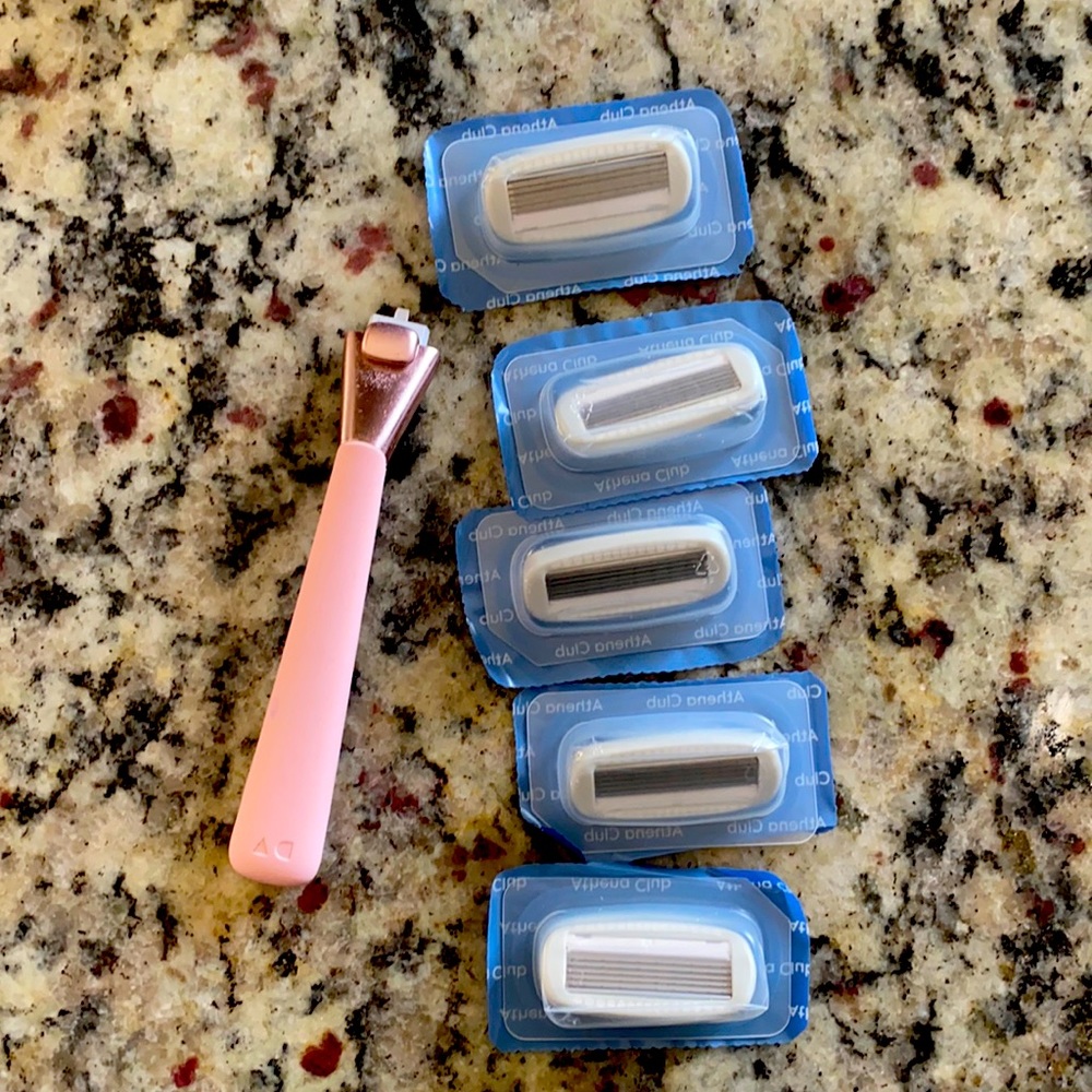 New Athena club Razor Handle And 5 Blades